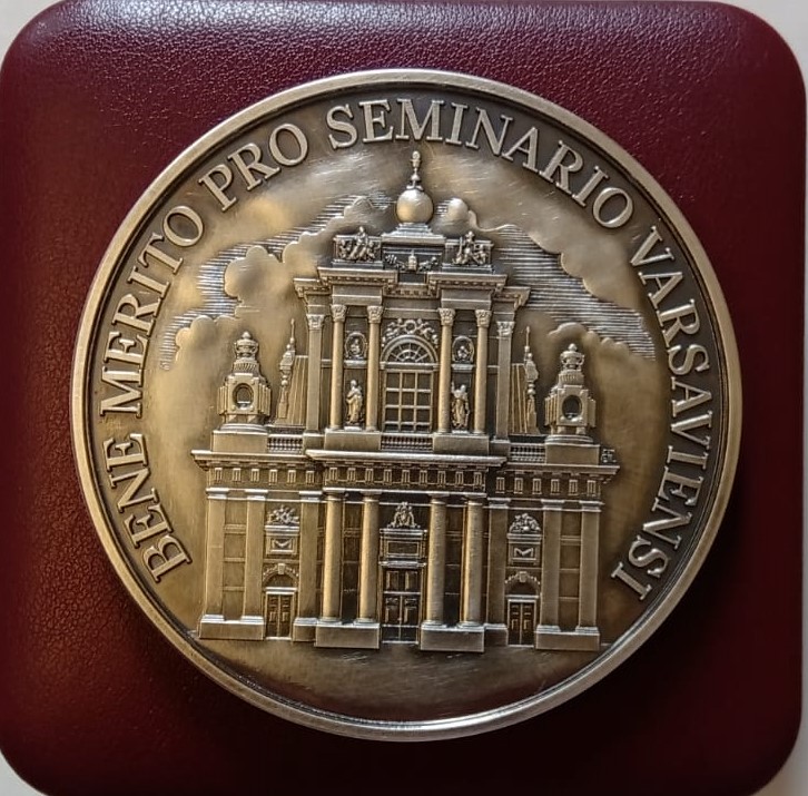 Medal Bene Merito Pro Seminario Varsoviensi dla śp. Leokadii Zaporskiej